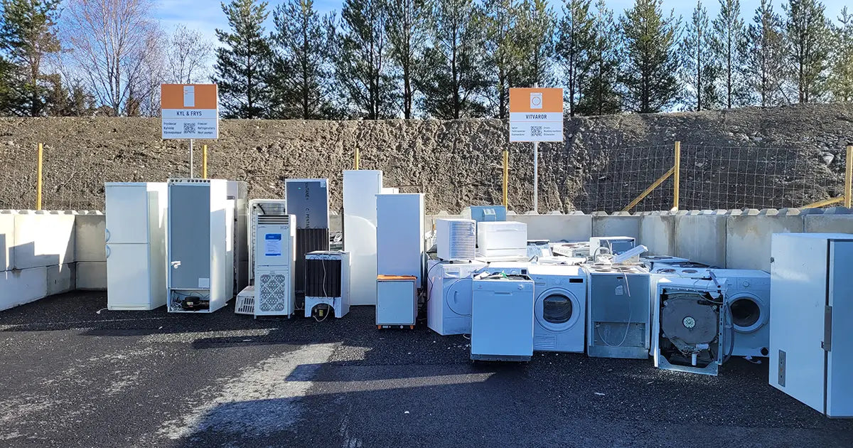 Återvining Urkopplad vitvaror